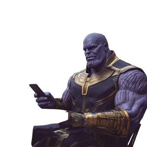 Thanos At Café Vinyl Car Decal Sticker – Waterproof & UV-Resistant 8" Thanos At Café Vinyl Car Decal Sticker – Waterproof & UV-Resistant 8"