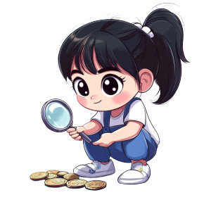 Cute Coin Collector Vinyl Car Decal Sticker – Waterproof & UV-Resistant 8" Cute Coin Collector Vinyl Car Decal Sticker – Waterproof & UV-Resistant 8"