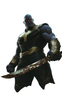 Menacing Thanos Vinyl Car Decal Sticker – Waterproof & UV-Resistant 8"