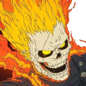 Ghost Rider Dbz Vinyl Car Decal Sticker – Waterproof & UV-Resistant 8"