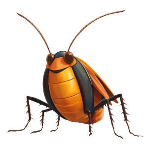 Cartoon Cockroach Vinyl Car Decal Sticker – Waterproof & UV-Resistant 8"