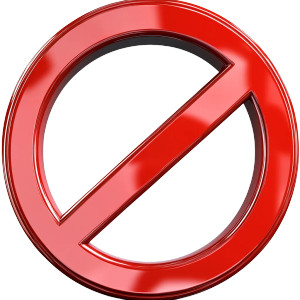 Red No Symbol Vinyl Car Decal Sticker – Waterproof & UV-Resistant 8"