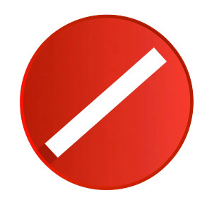 Red Prohibition Circle Vinyl Car Decal Sticker – Waterproof & UV-Resistant 8"