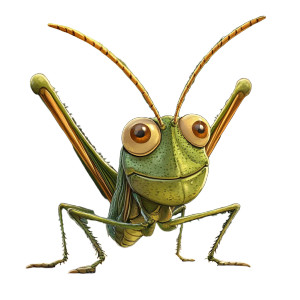Cartoon Grasshopper Vinyl Car Decal Sticker – Waterproof & UV-Resistant 8" Cartoon Grasshopper Vinyl Car Decal Sticker – Waterproof & UV-Resistant 8"