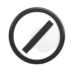 Prohibition Icon Vinyl Car Decal Sticker – Waterproof & UV-Resistant 8"