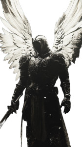 Angel Warrior Vinyl Car Decal Sticker – Waterproof & UV-Resistant 8" Angel Warrior Vinyl Car Decal Sticker – Waterproof & UV-Resistant 8"