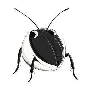 Cartoon Beatle Tattoo Vinyl Car Decal Sticker – Waterproof & UV-Resistant 8"