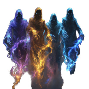 Magical Spirit Guardians Vinyl Car Decal Sticker – Waterproof & UV-Resistant 8"