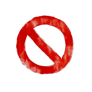 Red No Symbol V3 Vinyl Car Decal Sticker – Waterproof & UV-Resistant 8"