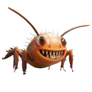 Sabre-Toothed Louse Vinyl Car Decal Sticker – Waterproof & UV-Resistant 8"