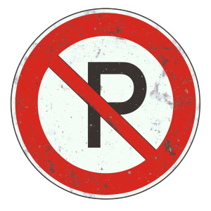 No Parking Symbol Vinyl Car Decal Sticker – Waterproof & UV-Resistant 8"