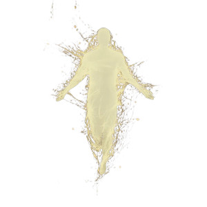 Glowing Serene Figure Vinyl Car Decal Sticker – Waterproof & UV-Resistant 8"