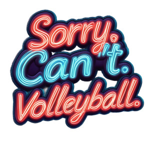 Volleyball Embroidery Design Vinyl Car Decal Sticker – Waterproof & UV-Resistant 8"