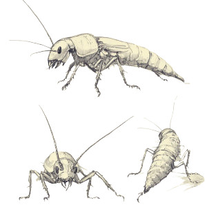 Earwig Sketches Vinyl Car Decal Sticker – Waterproof & UV-Resistant 8"