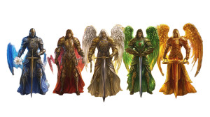 Seven Archangels Celestial Vinyl Car Decal Sticker – Waterproof & UV-Resistant 8"