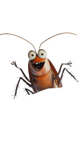 Happy Cartoon Cockroach Vinyl Car Decal Sticker – Waterproof & UV-Resistant 8"