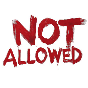 Not Allowed Graffiti Vinyl Car Decal Sticker – Waterproof & UV-Resistant 8"