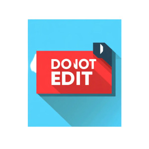 Do Not Edit Vinyl Car Decal Sticker – Waterproof & UV-Resistant 8" Do Not Edit Vinyl Car Decal Sticker – Waterproof & UV-Resistant 8"