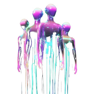 Glowing Circuitry Team Vinyl Car Decal Sticker – Waterproof & UV-Resistant 8"