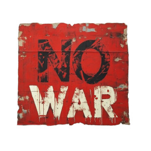 No War Poster Vinyl Car Decal Sticker – Waterproof & UV-Resistant 8"