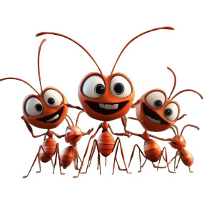Cartoon Ants Vinyl Car Decal Sticker – Waterproof & UV-Resistant 8" Cartoon Ants Vinyl Car Decal Sticker – Waterproof & UV-Resistant 8"