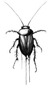 Abstract Cockroach Ink Vinyl Car Decal Sticker – Waterproof & UV-Resistant 8"