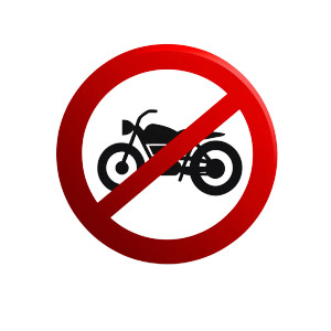 No Motorcycles Sign Vinyl Car Decal Sticker – Waterproof & UV-Resistant 8" No Motorcycles Sign Vinyl Car Decal Sticker – Waterproof & UV-Resistant 8"