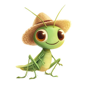Charming Grasshopper Cartoon Vinyl Car Decal Sticker – Waterproof & UV-Resistant 8" Charming Grasshopper Cartoon Vinyl Car Decal Sticker – Waterproof & UV-Resistant 8"