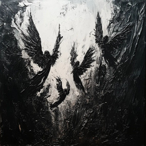 Angels Ascending Vinyl Car Decal Sticker – Waterproof & UV-Resistant 8"