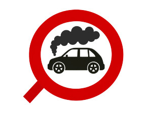 No Idling Sign Vinyl Car Decal Sticker – Waterproof & UV-Resistant 8"