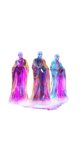 Glowing Wise Figures Vinyl Car Decal Sticker – Waterproof & UV-Resistant 8" Glowing Wise Figures Vinyl Car Decal Sticker – Waterproof & UV-Resistant 8"