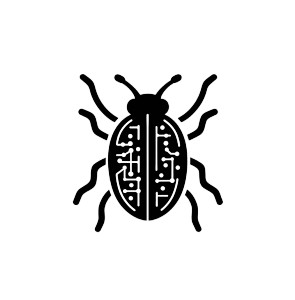 Tech Bug Logo Vinyl Car Decal Sticker – Waterproof & UV-Resistant 8"