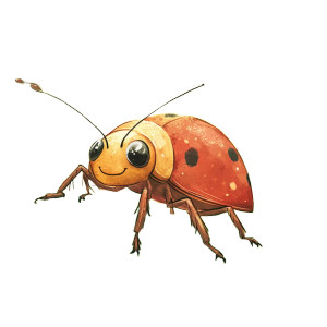 Cartoon Maybug Vinyl Car Decal Sticker – Waterproof & UV-Resistant 8"