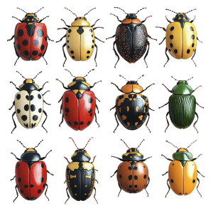 Lady Bug Collection Vinyl Car Decal Sticker – Waterproof & UV-Resistant 8"