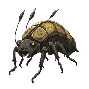Steampunk Stone Beetle Vinyl Car Decal Sticker – Waterproof & UV-Resistant 8"