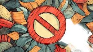 Avoid Symbol Vinyl Car Decal Sticker – Waterproof & UV-Resistant 8"