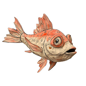 Paper Mache Fish Vinyl Car Decal Sticker – Waterproof & UV-Resistant 8" Paper Mache Fish Vinyl Car Decal Sticker – Waterproof & UV-Resistant 8"