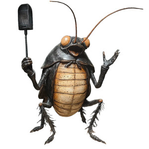 Cockroach Mime Vinyl Car Decal Sticker – Waterproof & UV-Resistant 8" Cockroach Mime Vinyl Car Decal Sticker – Waterproof & UV-Resistant 8"