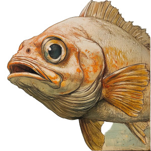 Fish Face Vinyl Car Decal Sticker – Waterproof & UV-Resistant 8" Fish Face Vinyl Car Decal Sticker – Waterproof & UV-Resistant 8"