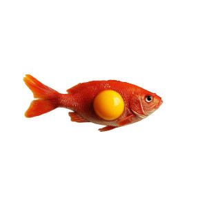 Red Herring Egg Vinyl Car Decal Sticker – Waterproof & UV-Resistant 8"