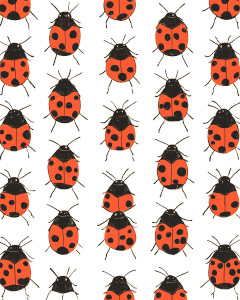 Ladybug Pattern Vinyl Car Decal Sticker – Waterproof & UV-Resistant 8"