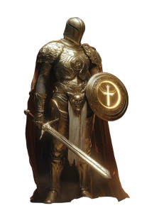 Glorious Paladin Vinyl Car Decal Sticker – Waterproof & UV-Resistant 8"