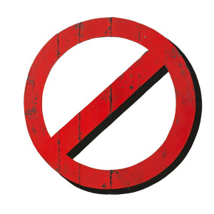 Restrictive Sign Vinyl Car Decal Sticker – Waterproof & UV-Resistant 8"