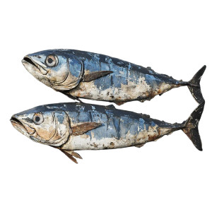 Mackerel Vinyl Car Decal Sticker – Waterproof & UV-Resistant 8" Mackerel Vinyl Car Decal Sticker – Waterproof & UV-Resistant 8"