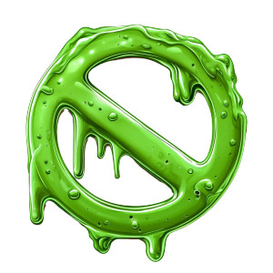 Slime Green 'No' Vinyl Car Decal Sticker – Waterproof & UV-Resistant 8"