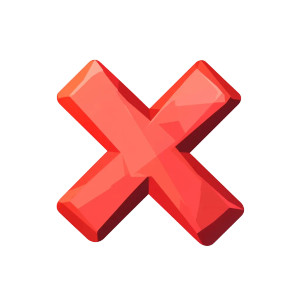 Cancel Game Icon Vinyl Car Decal Sticker – Waterproof & UV-Resistant 8"