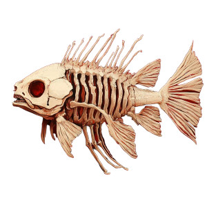 Fish Bones Vinyl Car Decal Sticker – Waterproof & UV-Resistant 8" Fish Bones Vinyl Car Decal Sticker – Waterproof & UV-Resistant 8"