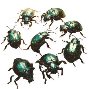 Scarab Beetles Scurry Vinyl Car Decal Sticker – Waterproof & UV-Resistant 8" Scarab Beetles Scurry Vinyl Car Decal Sticker – Waterproof & UV-Resistant 8"