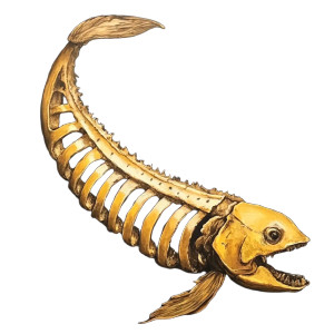 Banana Fishbone Vinyl Car Decal Sticker – Waterproof & UV-Resistant 8"