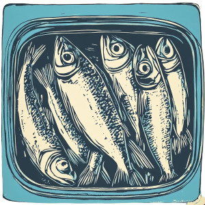 Sardines Tin Print Vinyl Car Decal Sticker – Waterproof & UV-Resistant 8" Sardines Tin Print Vinyl Car Decal Sticker – Waterproof & UV-Resistant 8"